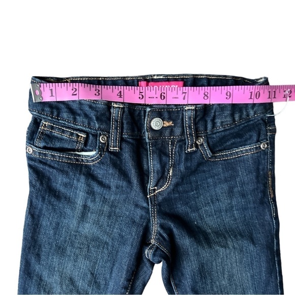 Old Navy Girl’s Bootcut Jeans Dark Wash Adjustable Waist, Size 6 - Picture 6 of 7